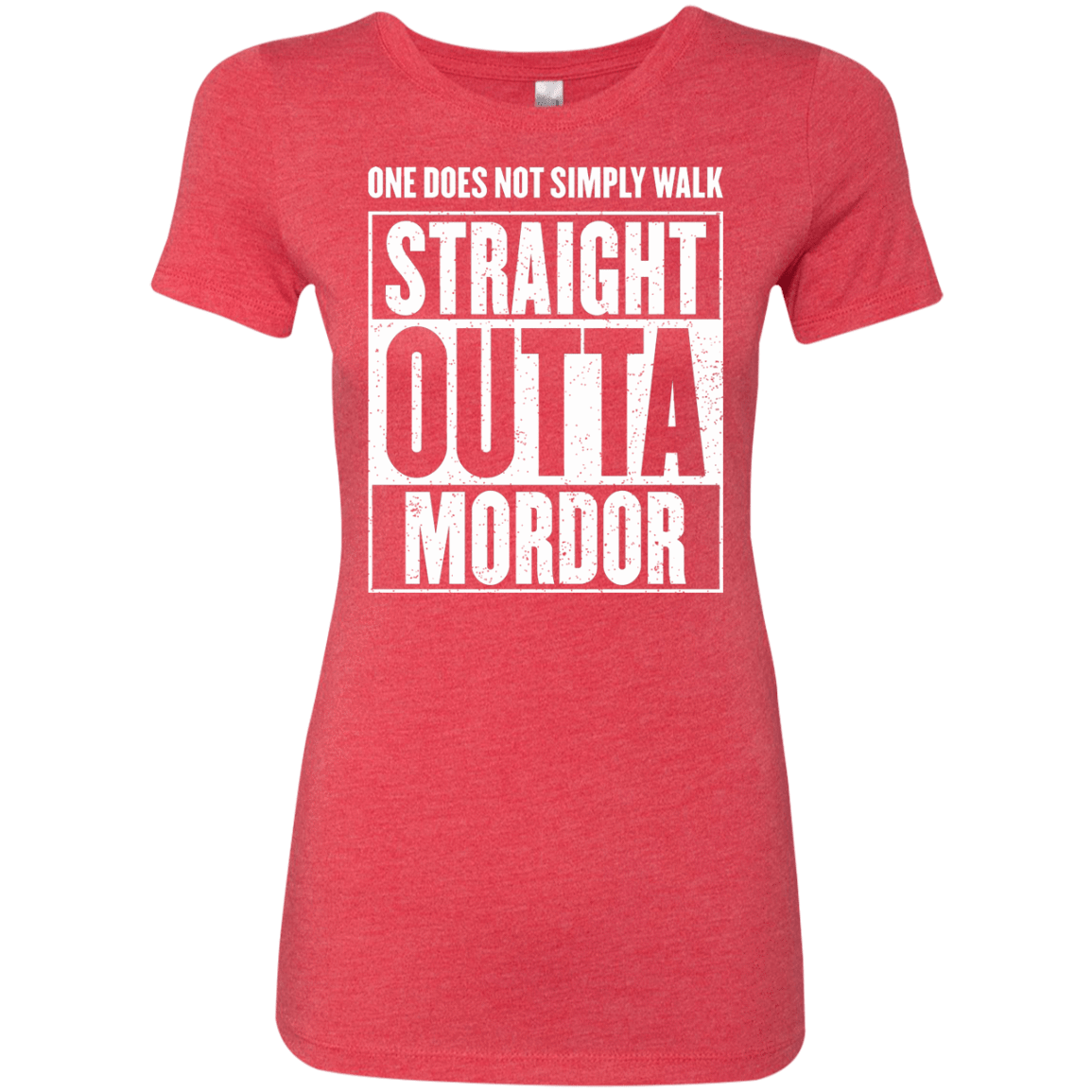 T-Shirts Vintage Red / S Straight Outta Mordor Women's Triblend T-Shirt