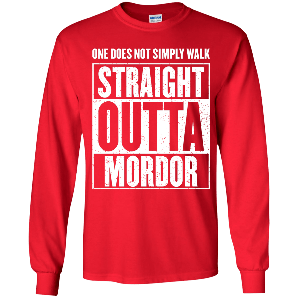 Straight Outta Mordor Youth Long Sleeve T-Shirt