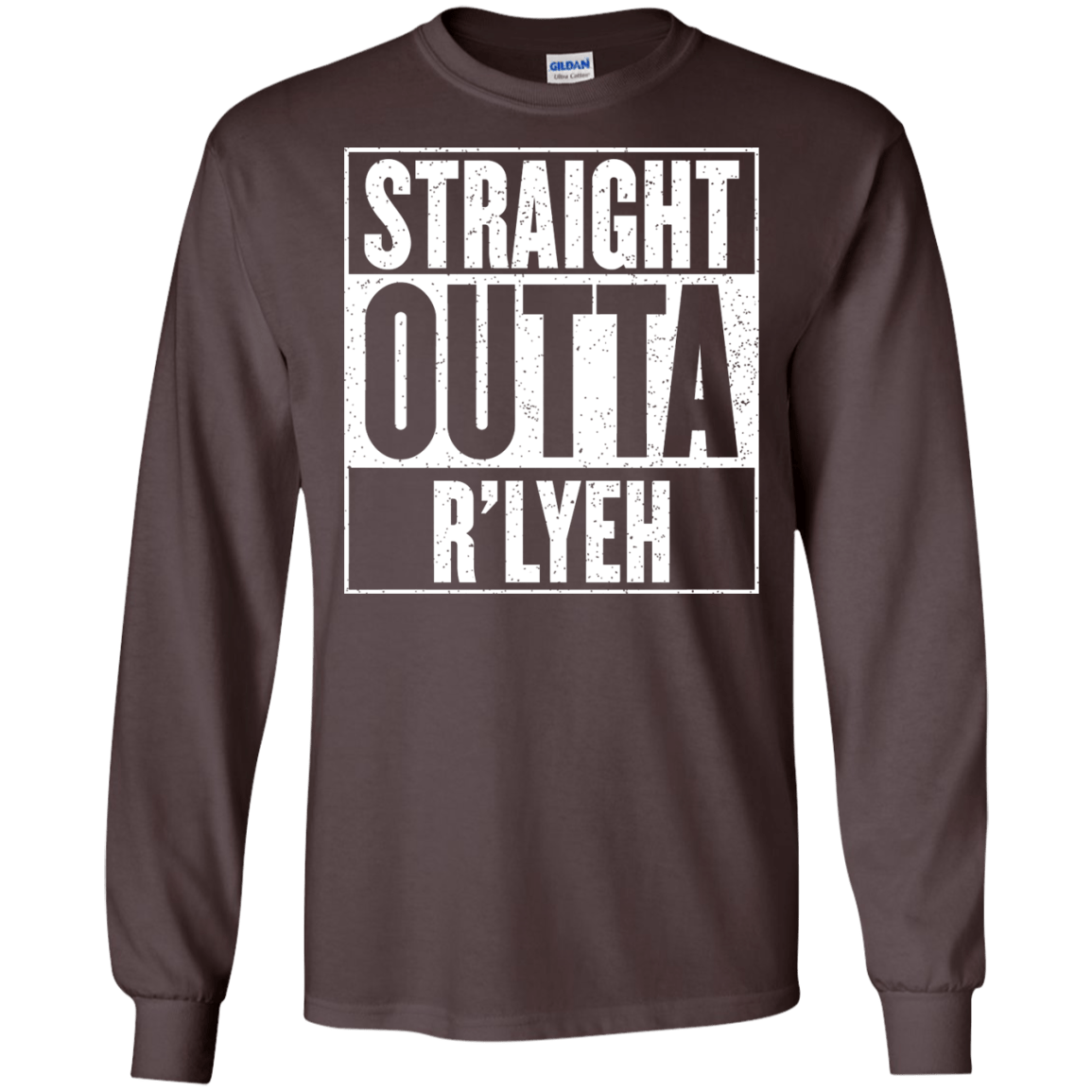 Straight Outta R'lyeh Men's Long Sleeve T-Shirt