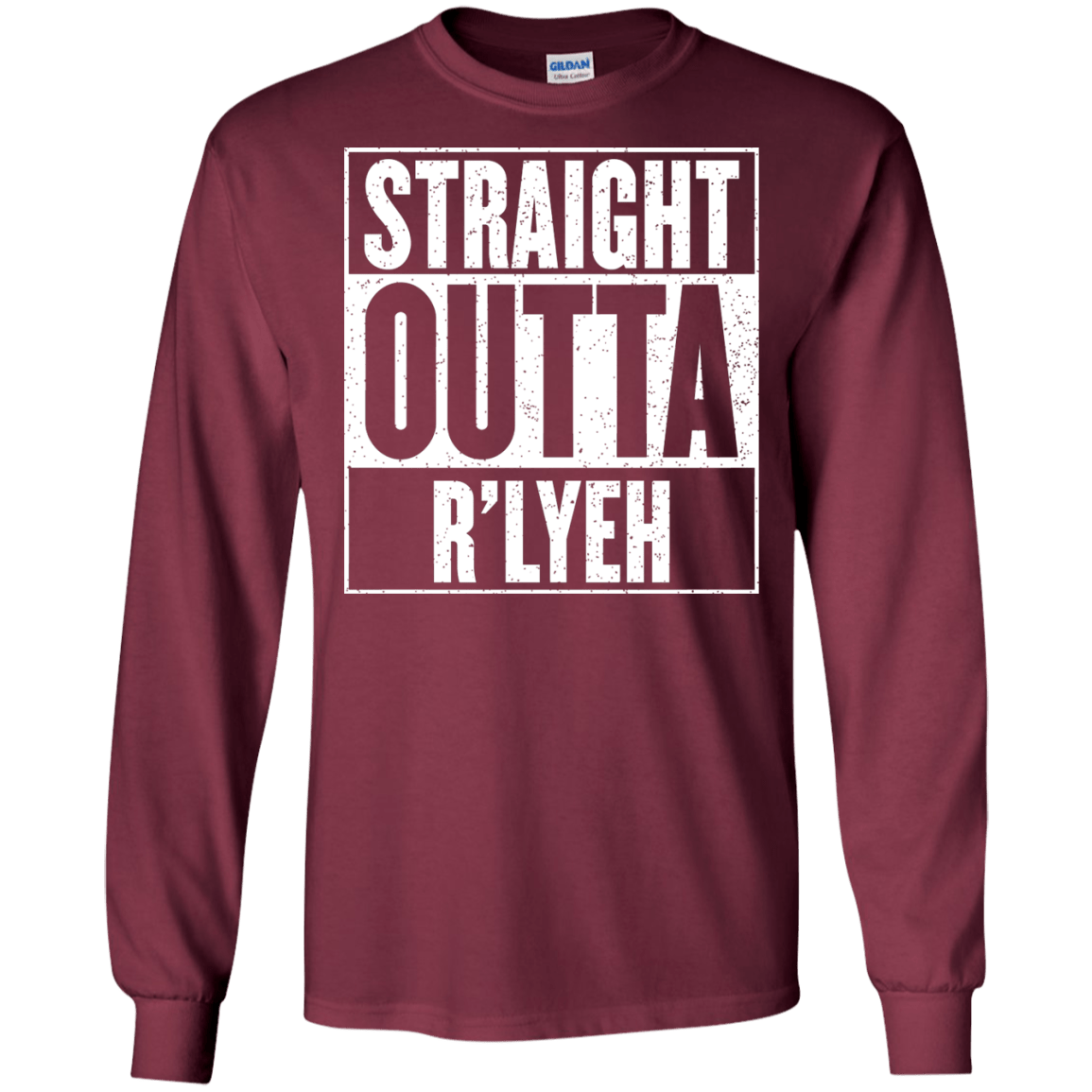 Straight Outta R'lyeh Men's Long Sleeve T-Shirt