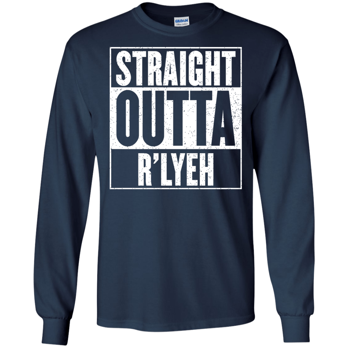 Straight Outta R'lyeh Men's Long Sleeve T-Shirt