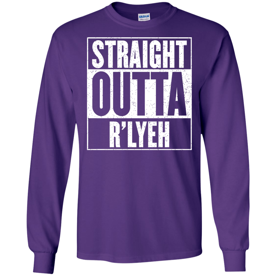 Straight Outta R'lyeh Men's Long Sleeve T-Shirt