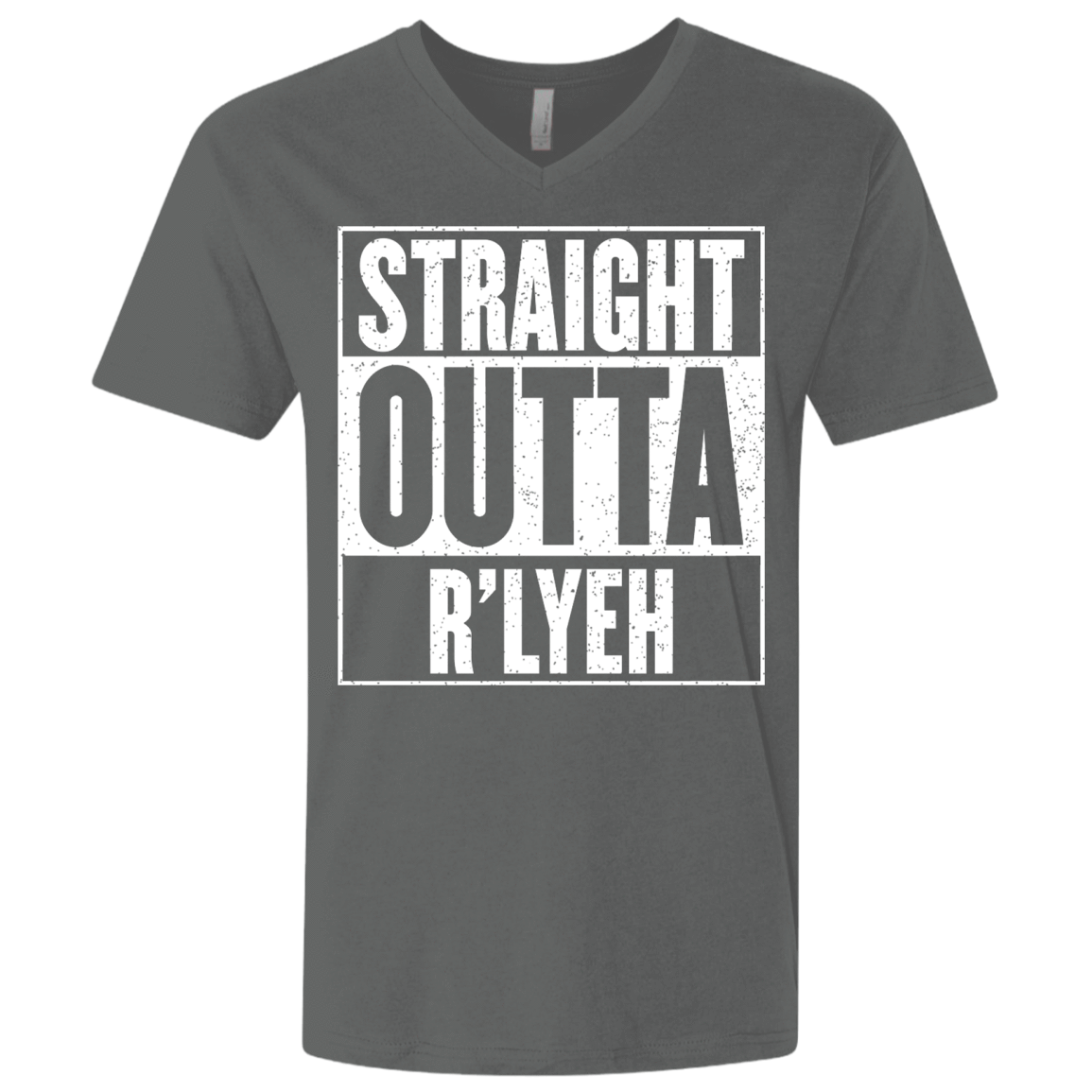 T-Shirts Heavy Metal / X-Small Straight Outta R'lyeh Men's Premium V-Neck