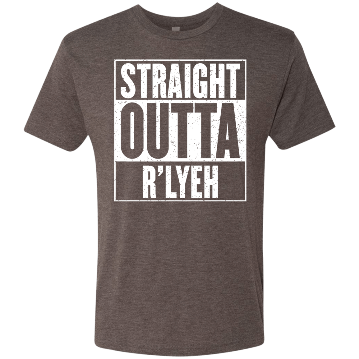 T-Shirts Macchiato / S Straight Outta R'lyeh Men's Triblend T-Shirt