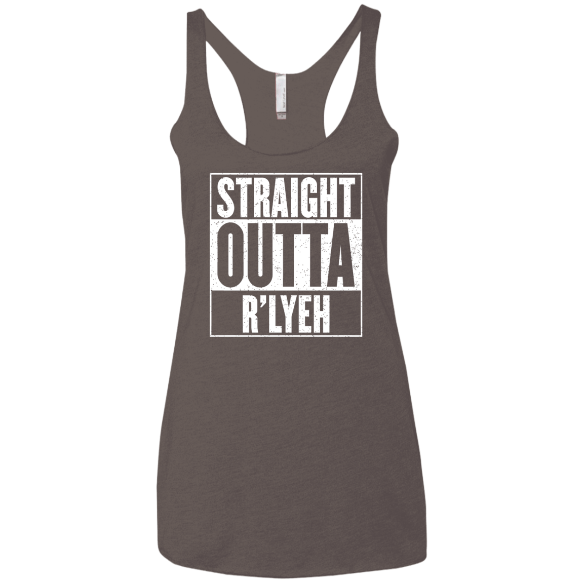 Straight Outta R'lyeh Women's Triblend Racerback Tank