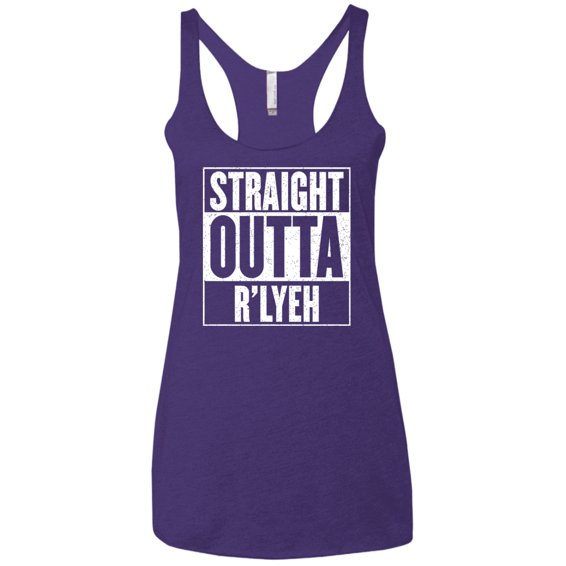 Straight Outta R'lyeh Women's Triblend Racerback Tank