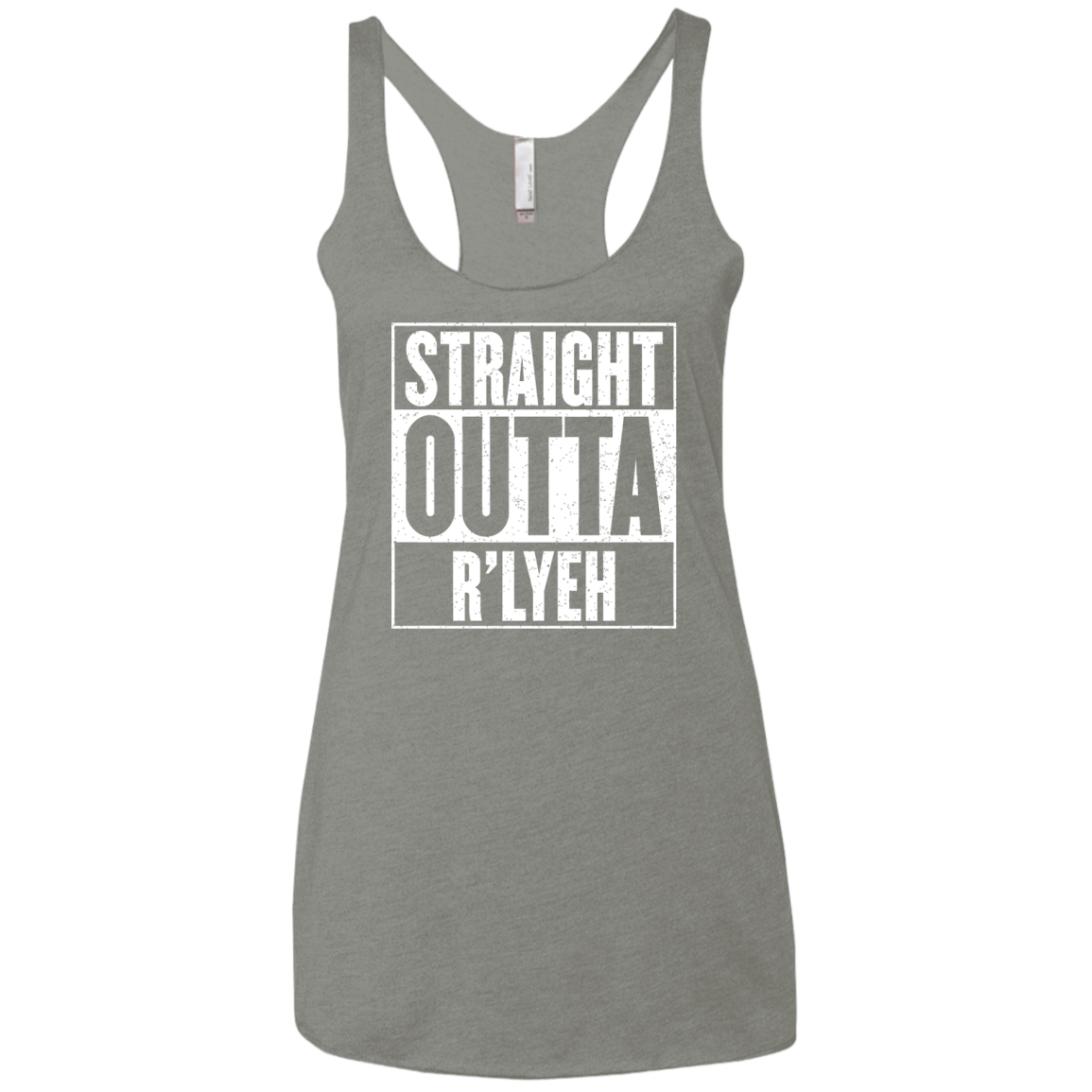 Straight Outta R'lyeh Women's Triblend Racerback Tank