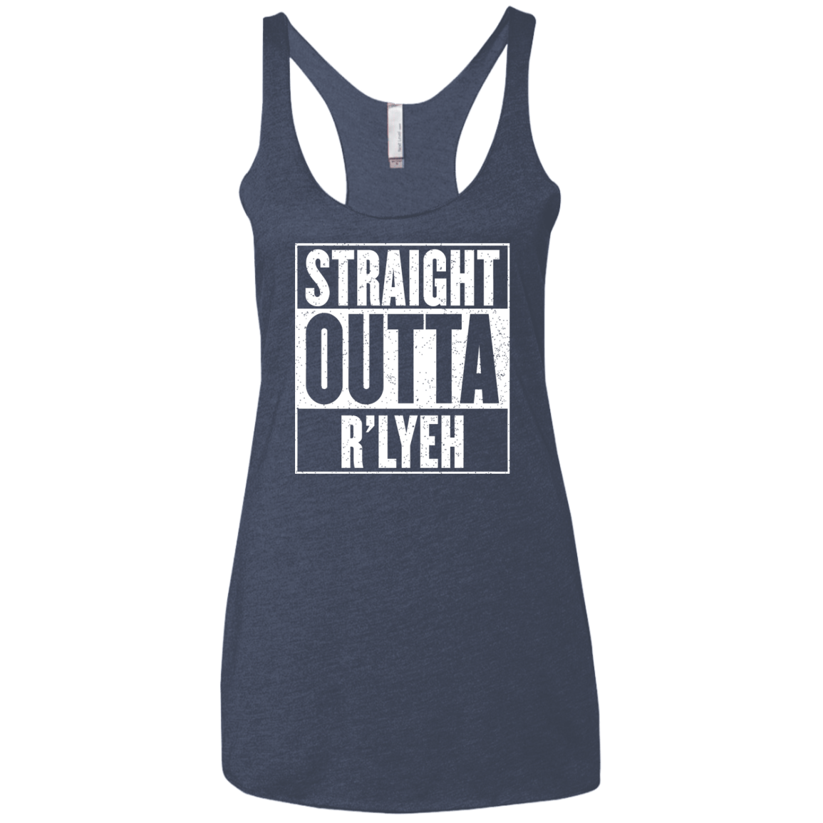 Straight Outta R'lyeh Women's Triblend Racerback Tank