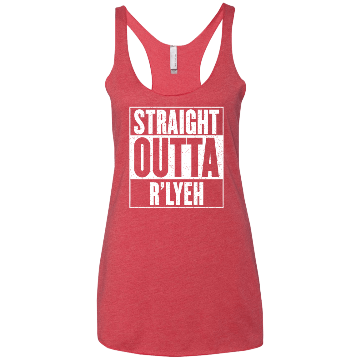 Straight Outta R'lyeh Women's Triblend Racerback Tank
