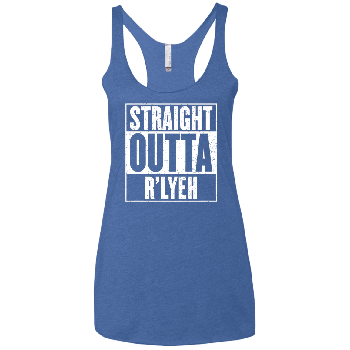 Straight Outta R'lyeh Women's Triblend Racerback Tank