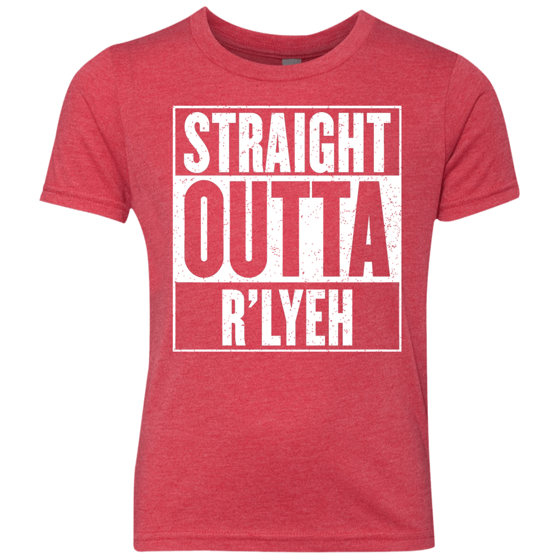 Straight Outta R'lyeh Youth Triblend T-Shirt