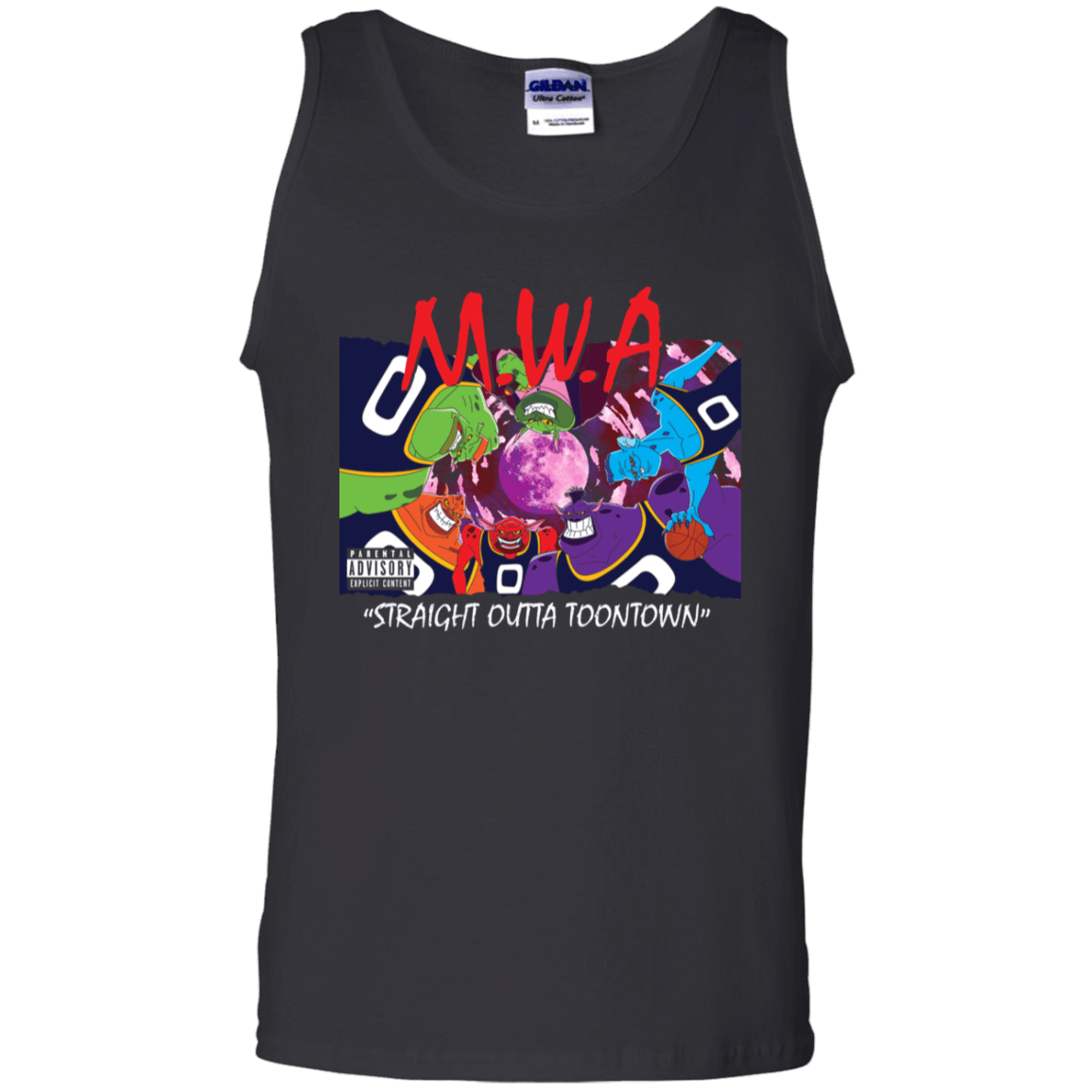 T-Shirts Black / S Straight Outta Toontown Men's Tank Top