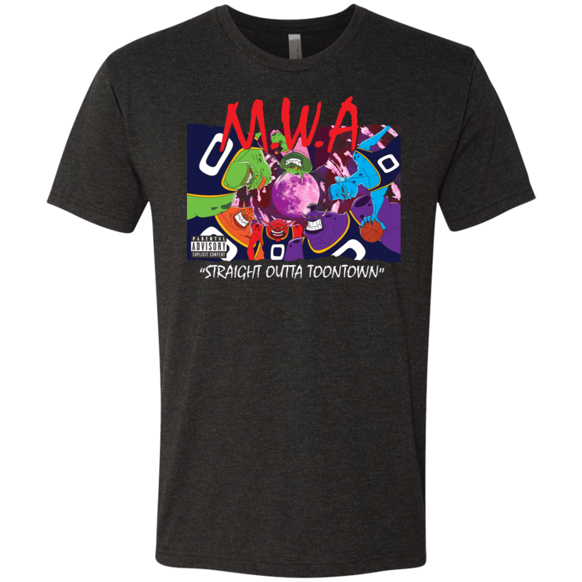 T-Shirts Vintage Black / S Straight Outta Toontown Men's Triblend T-Shirt