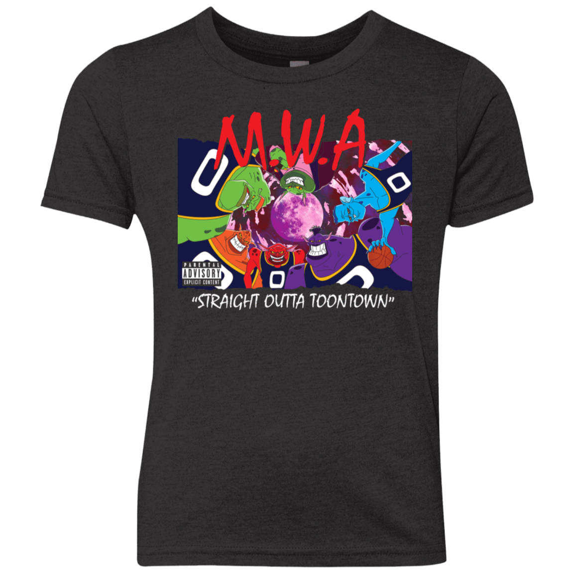 T-Shirts Vintage Black / YXS Straight Outta Toontown Youth Triblend T-Shirt