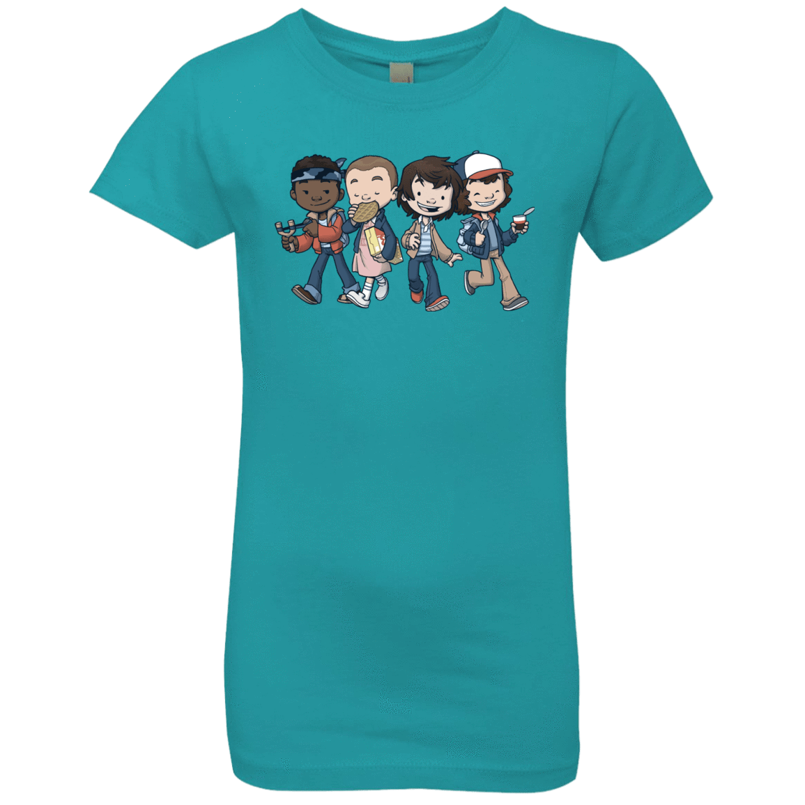 T-Shirts Tahiti Blue / YXS Strange BFF Girls Premium T-Shirt