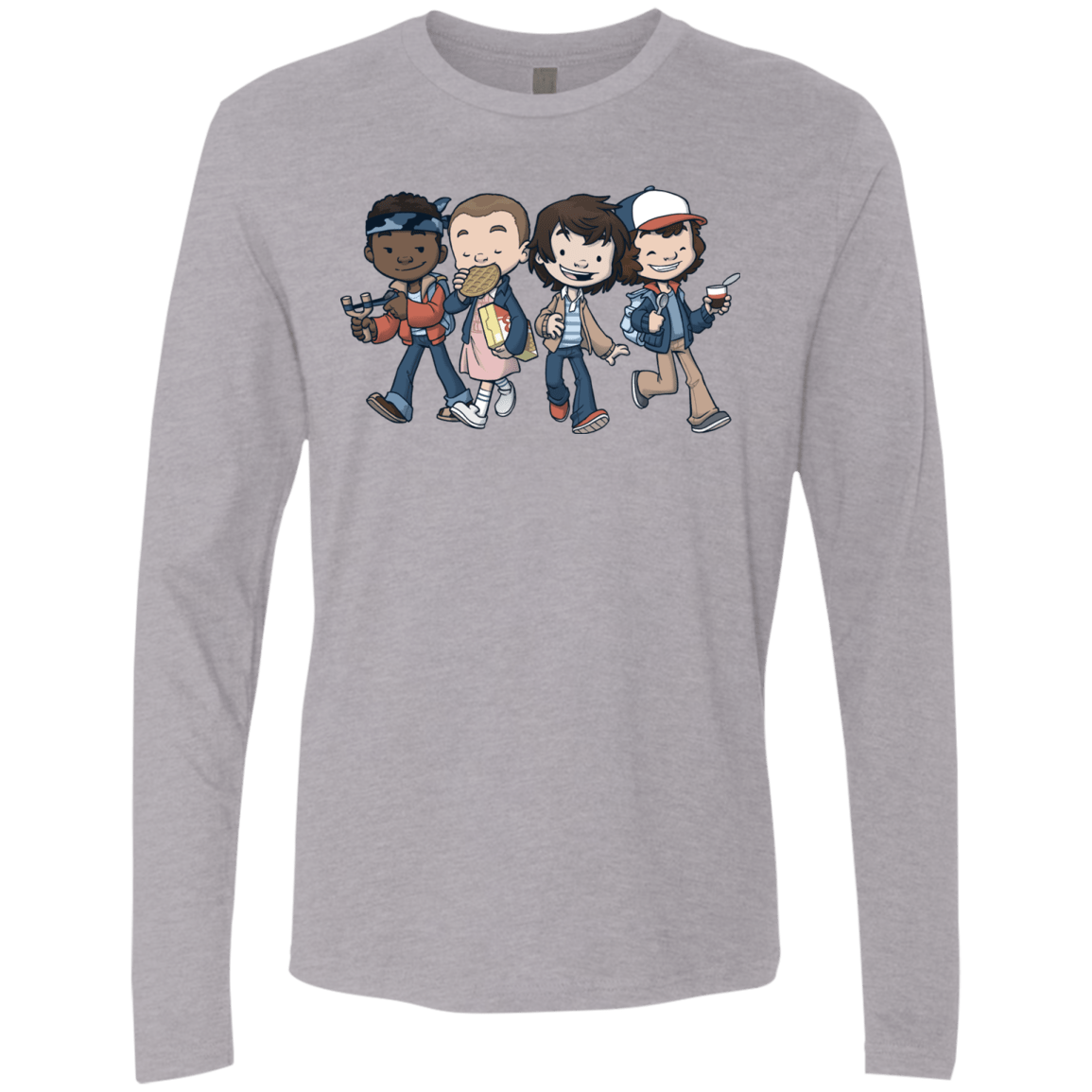 T-Shirts Heather Grey / Small Strange BFF Men's Premium Long Sleeve