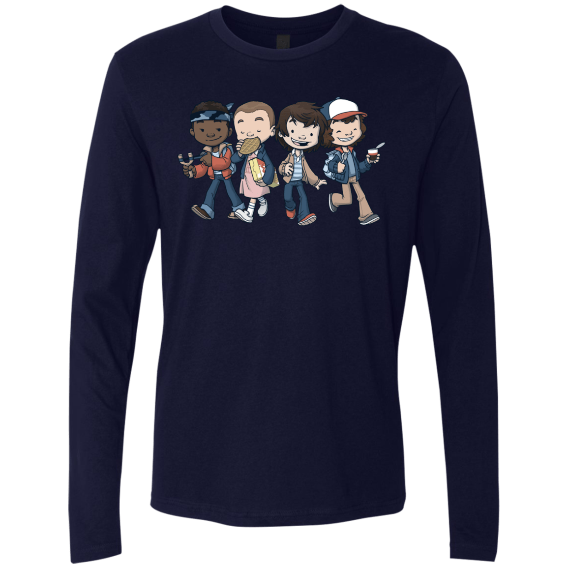 T-Shirts Midnight Navy / Small Strange BFF Men's Premium Long Sleeve