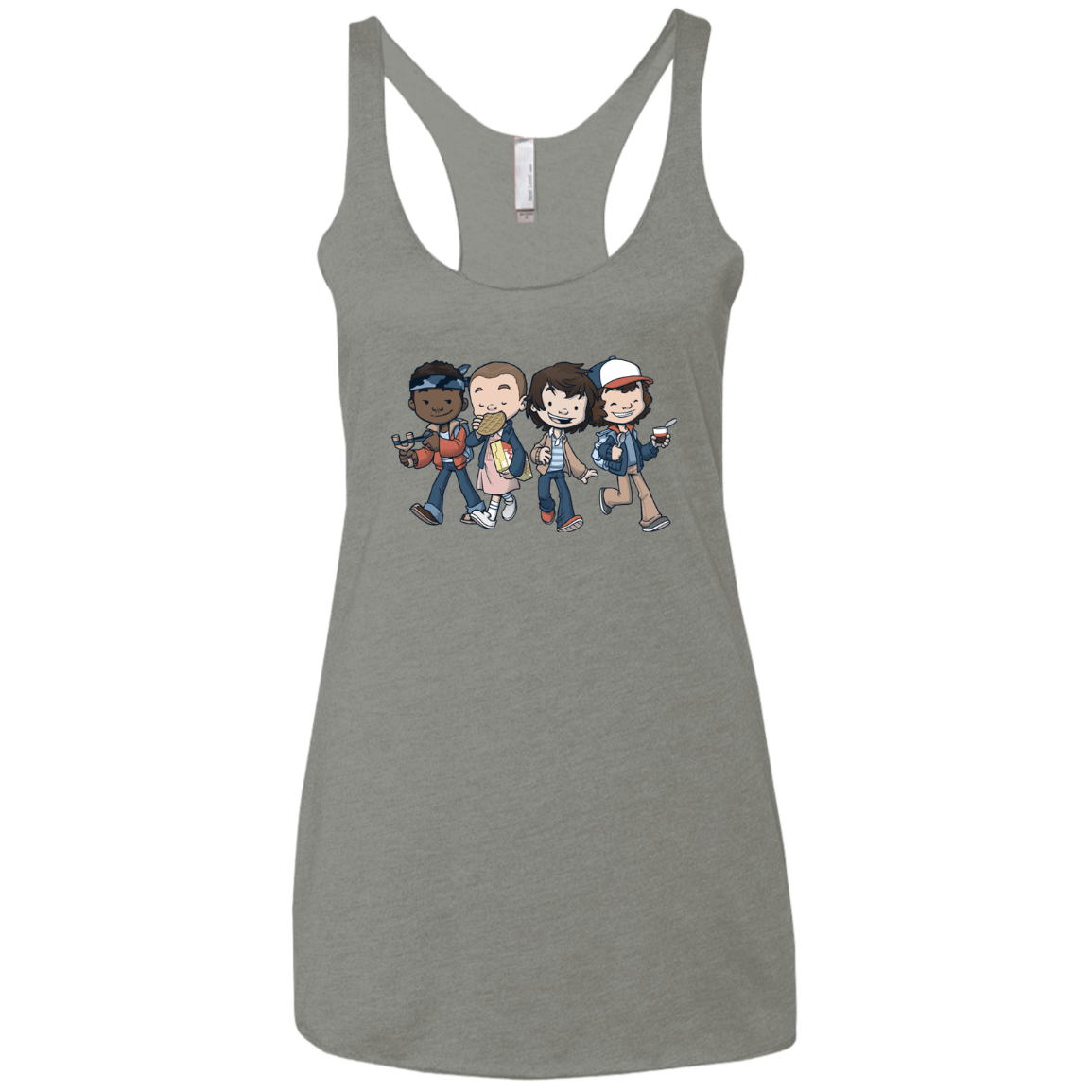 T-Shirts Venetian Grey / X-Small Strange BFF Women's Triblend Racerback Tank