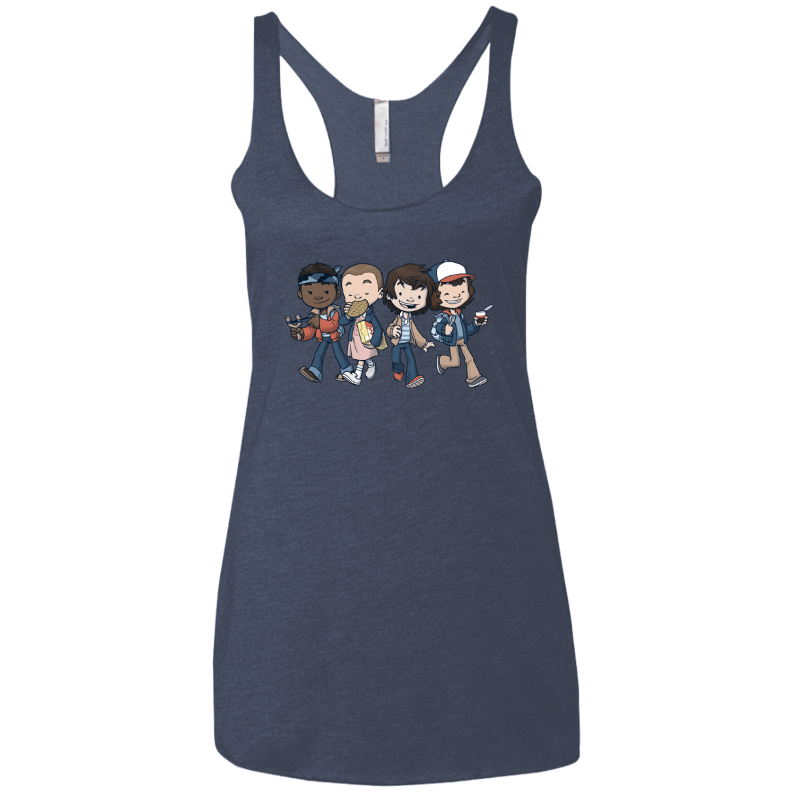 T-Shirts Vintage Navy / X-Small Strange BFF Women's Triblend Racerback Tank