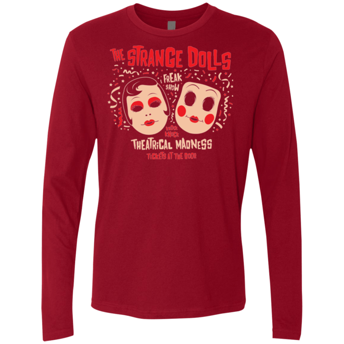 T-Shirts Cardinal / Small STRANGE DOLLS Men's Premium Long Sleeve