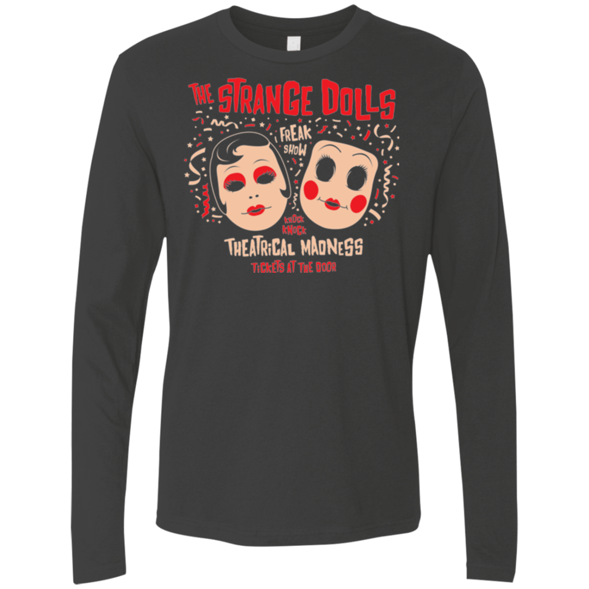 T-Shirts Heavy Metal / Small STRANGE DOLLS Men's Premium Long Sleeve