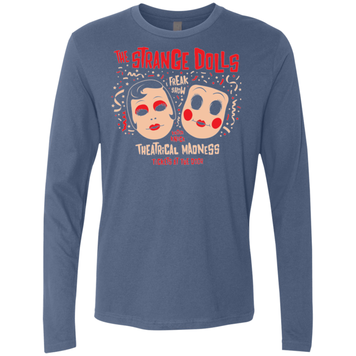 T-Shirts Indigo / Small STRANGE DOLLS Men's Premium Long Sleeve