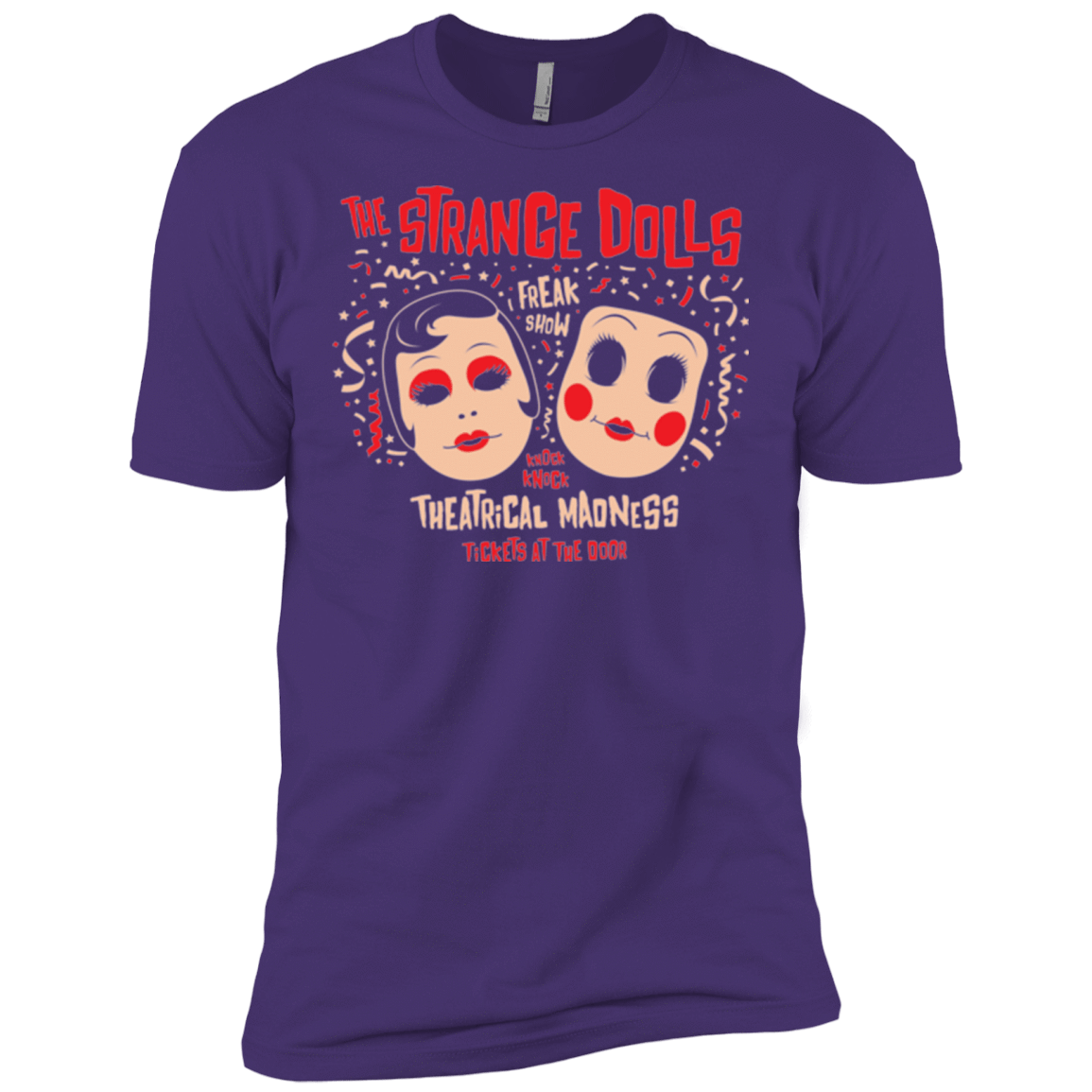 T-Shirts Purple Rush/ / X-Small STRANGE DOLLS Men's Premium T-Shirt