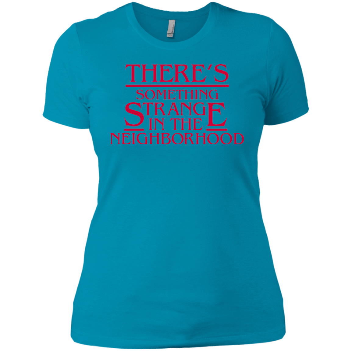 T-Shirts Turquoise / X-Small Strange Hawkins Women's Premium T-Shirt
