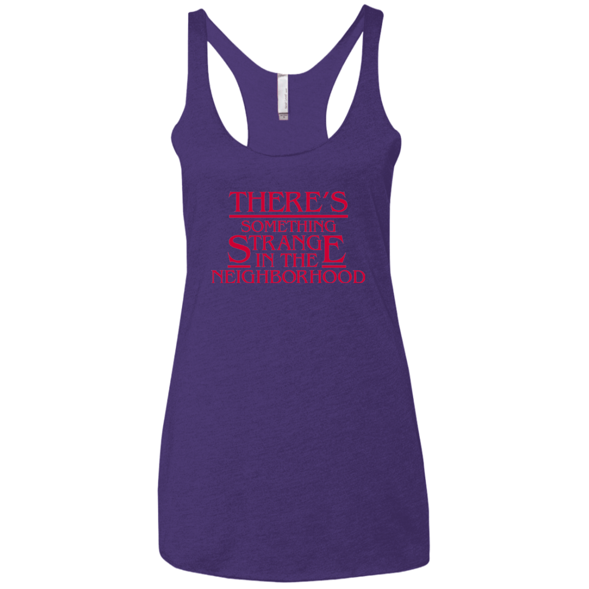 T-Shirts Purple / X-Small Strange Hawkins Women's Triblend Racerback Tank