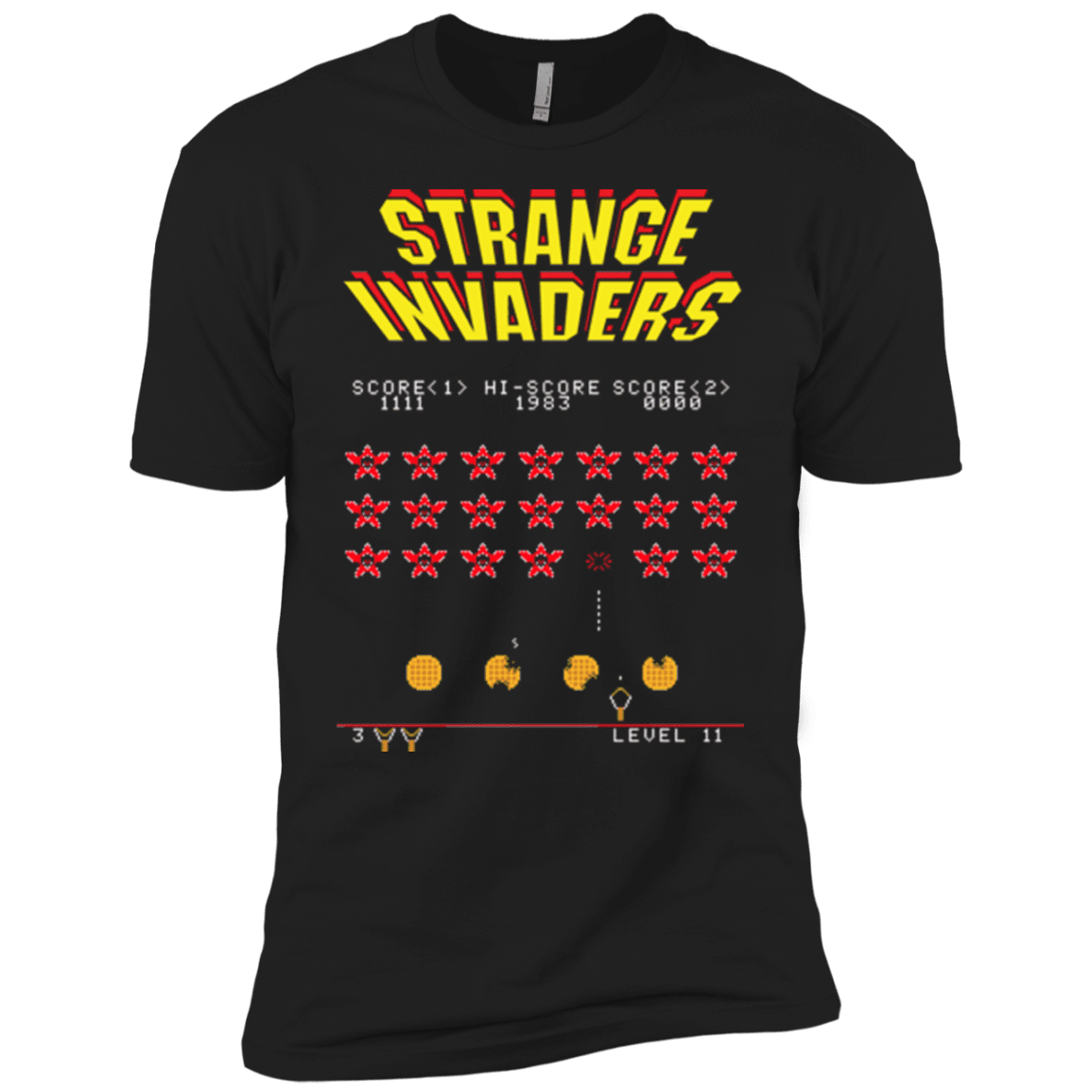 T-Shirts Black / YXS Strange Invaders Boys Premium T-Shirt