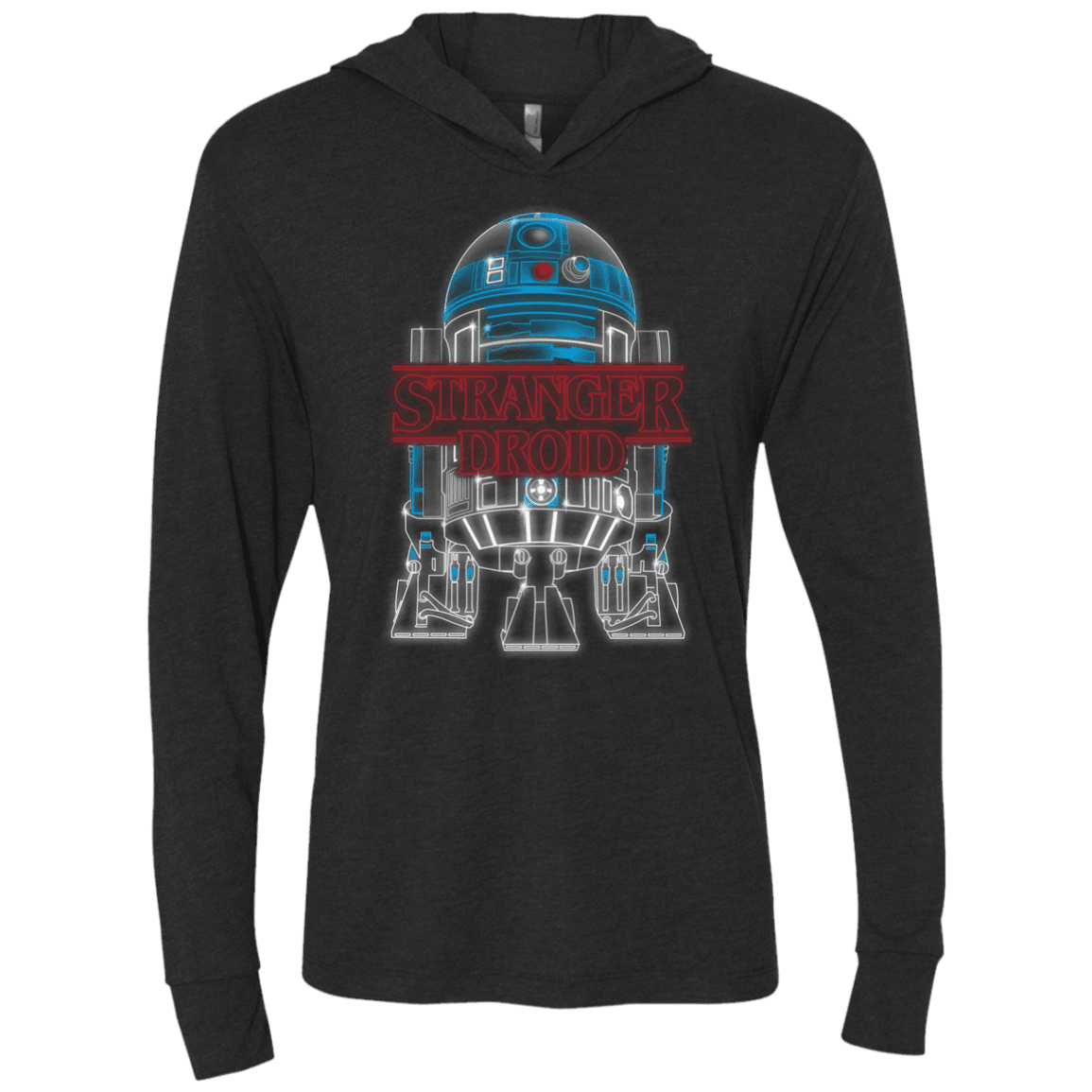 T-Shirts Vintage Black / X-Small Stranger Droid Triblend Long Sleeve Hoodie Tee