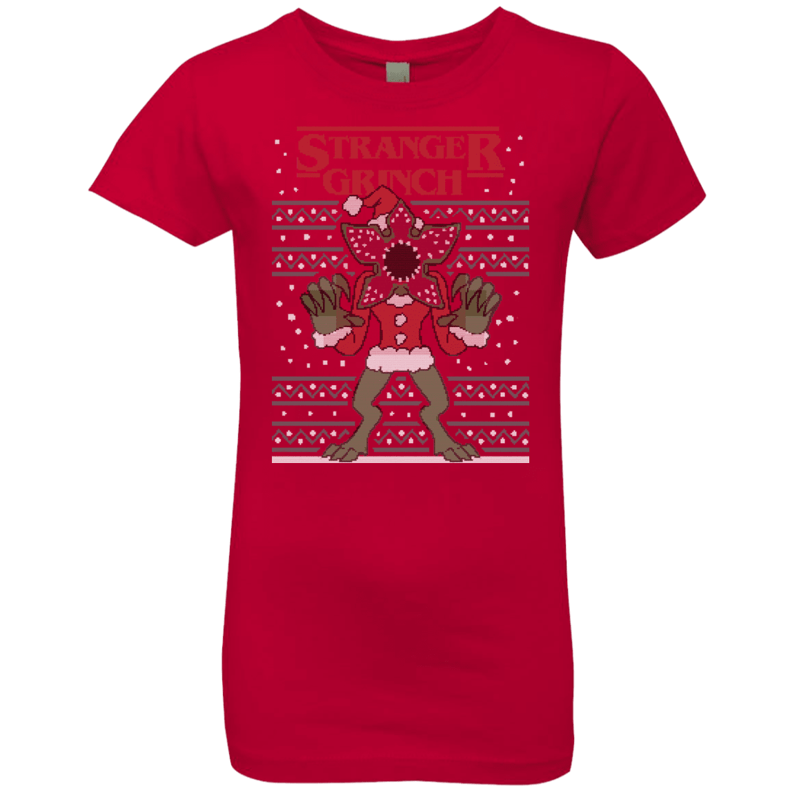 T-Shirts Red / YXS Stranger Grinch Girls Premium T-Shirt