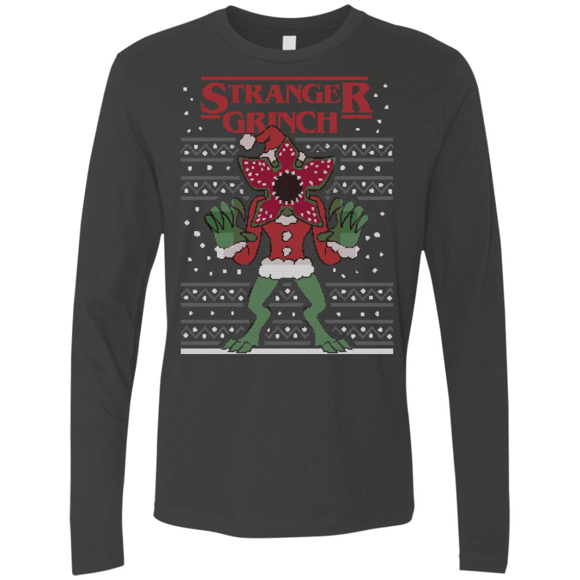 T-Shirts Heavy Metal / Small Stranger Grinch Men's Premium Long Sleeve