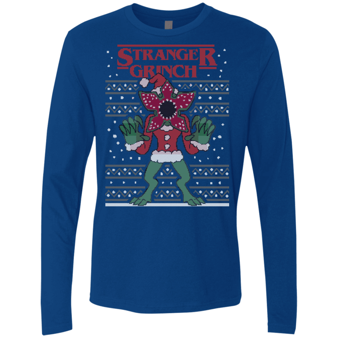 T-Shirts Royal / Small Stranger Grinch Men's Premium Long Sleeve
