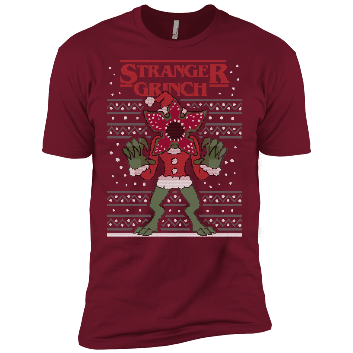 T-Shirts Cardinal / X-Small Stranger Grinch Men's Premium T-Shirt