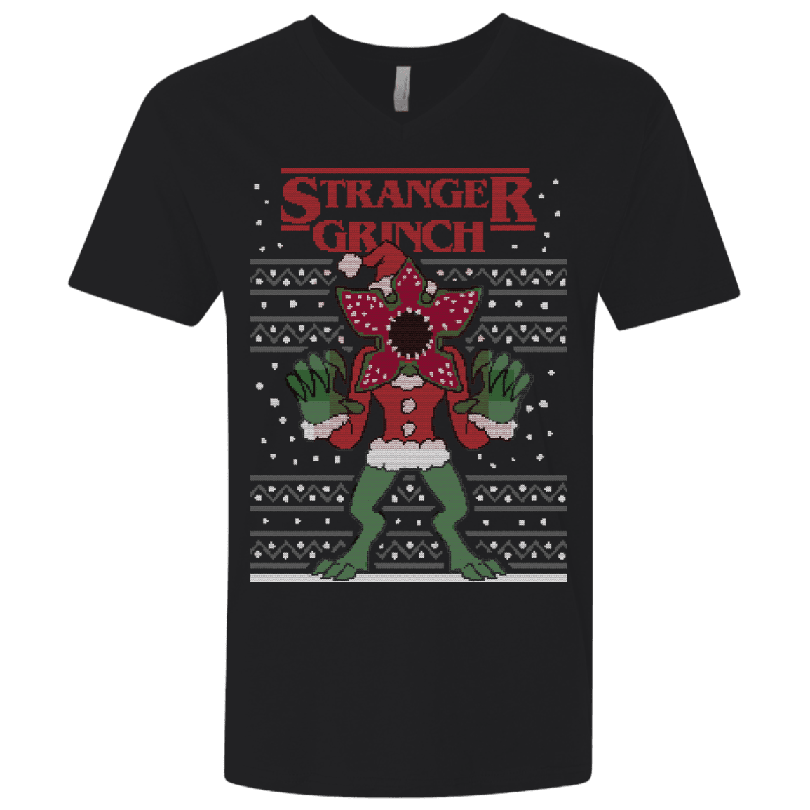 T-Shirts Black / X-Small Stranger Grinch Men's Premium V-Neck