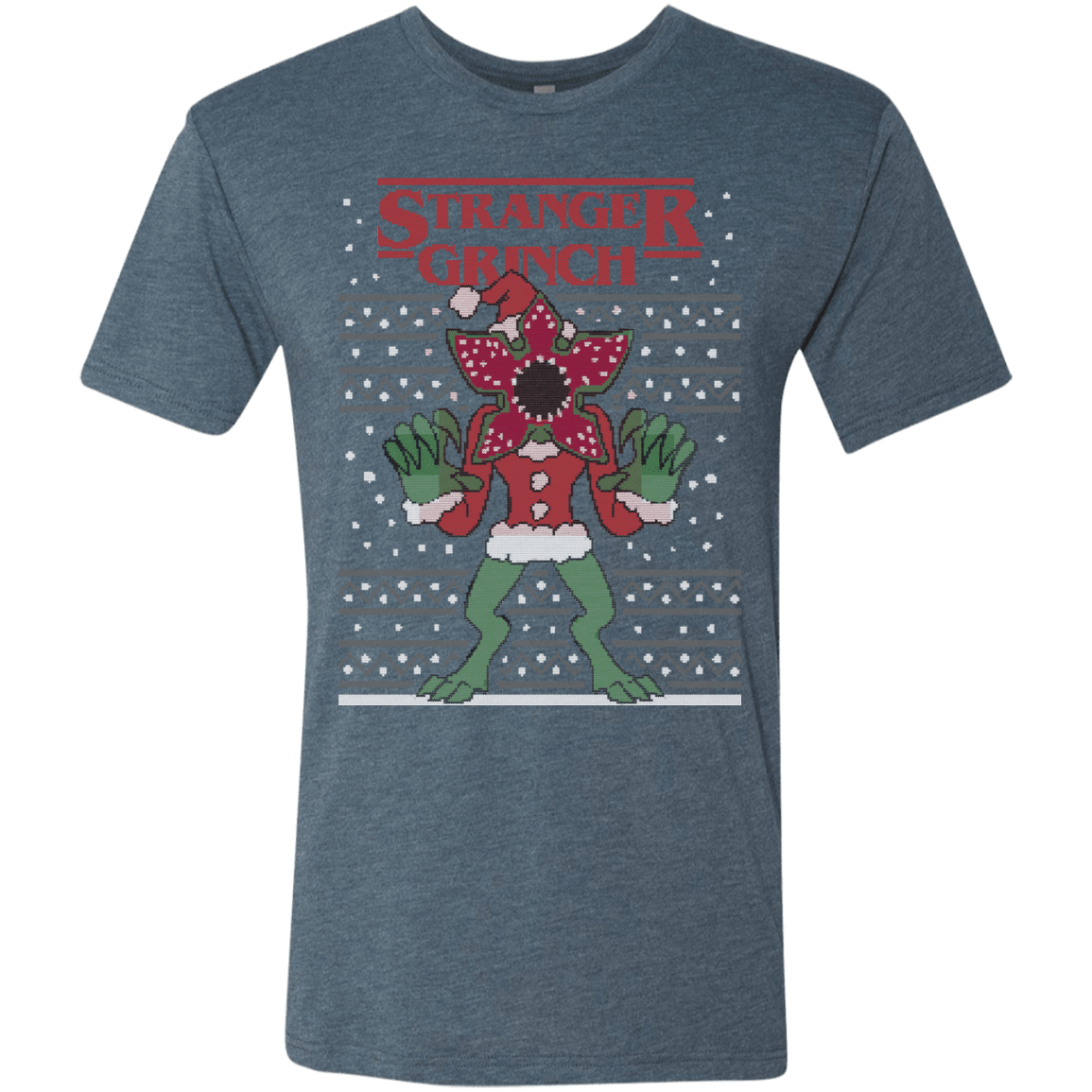 T-Shirts Indigo / Small Stranger Grinch Men's Triblend T-Shirt