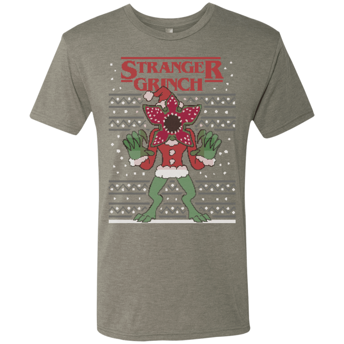 T-Shirts Venetian Grey / Small Stranger Grinch Men's Triblend T-Shirt