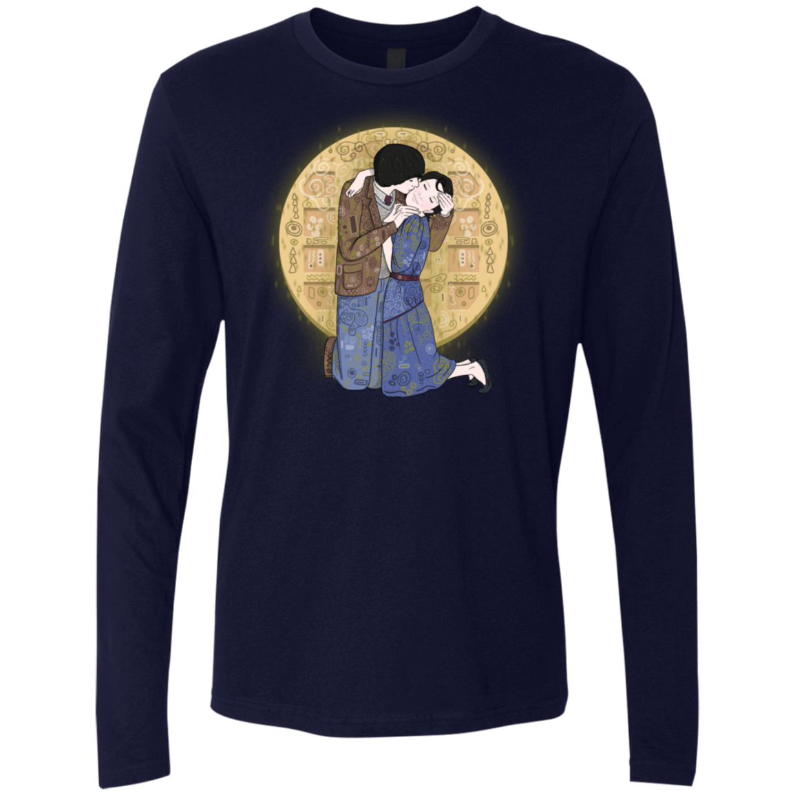 T-Shirts Midnight Navy / S Stranger Klimt Men's Premium Long Sleeve