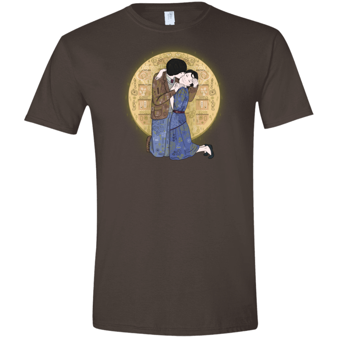 T-Shirts Dark Chocolate / S Stranger Klimt Men's Semi-Fitted Softstyle