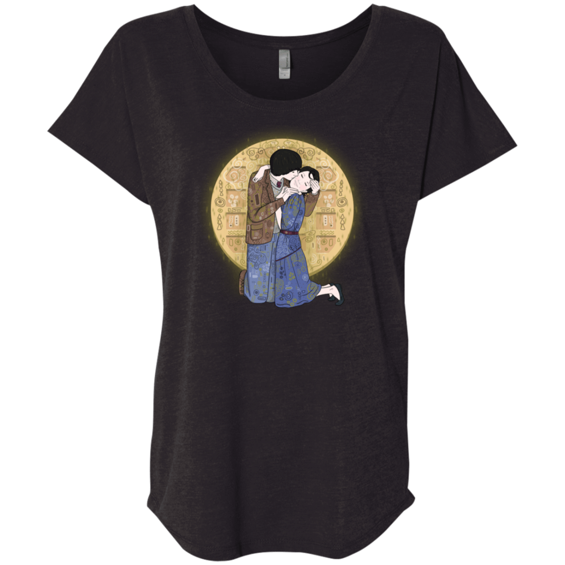 T-Shirts Vintage Black / X-Small Stranger Klimt Triblend Dolman Sleeve