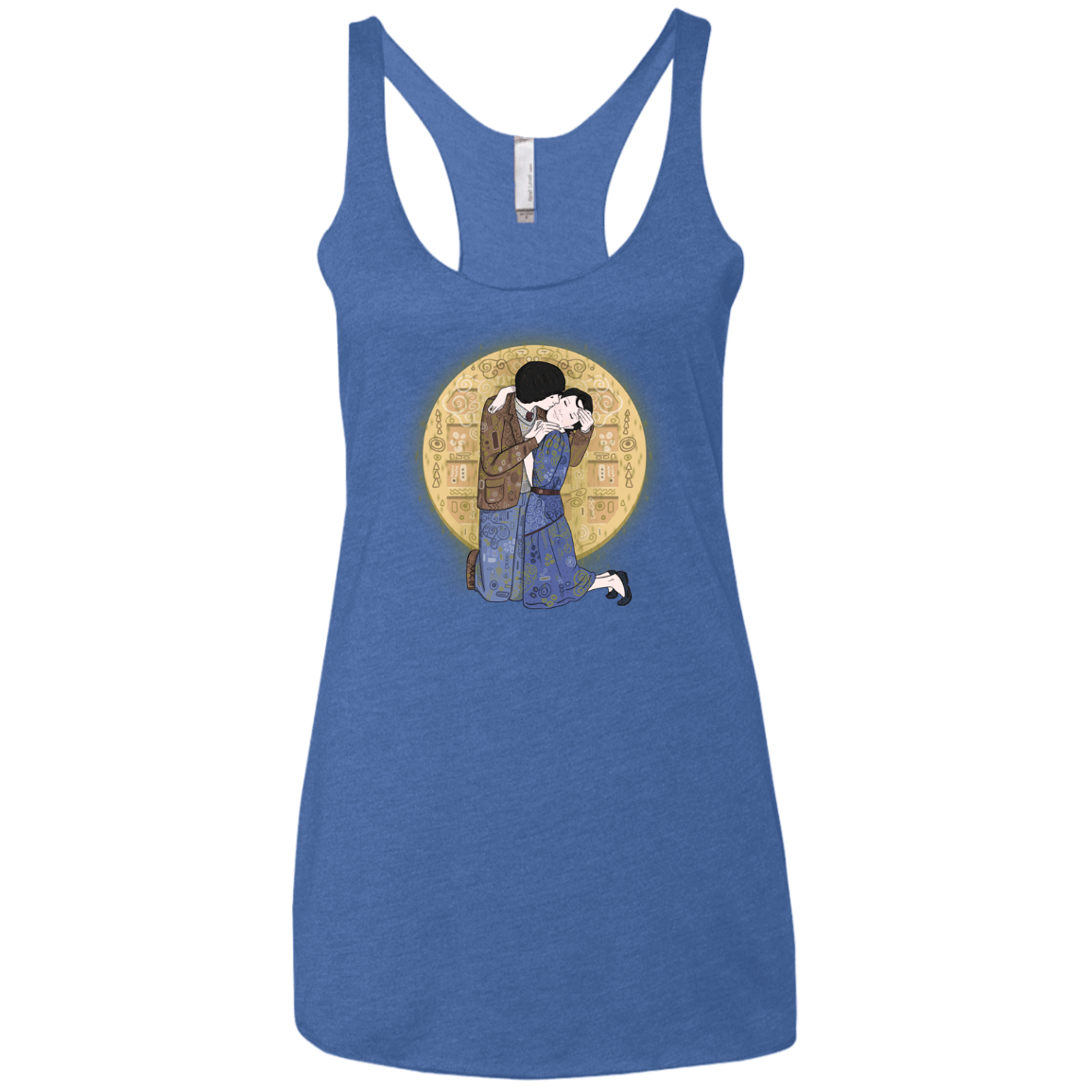 T-Shirts Vintage Royal / X-Small Stranger Klimt Women's Triblend Racerback Tank