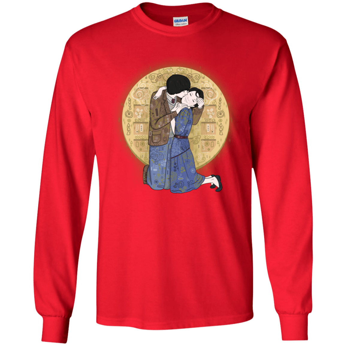 T-Shirts Red / YS Stranger Klimt Youth Long Sleeve T-Shirt