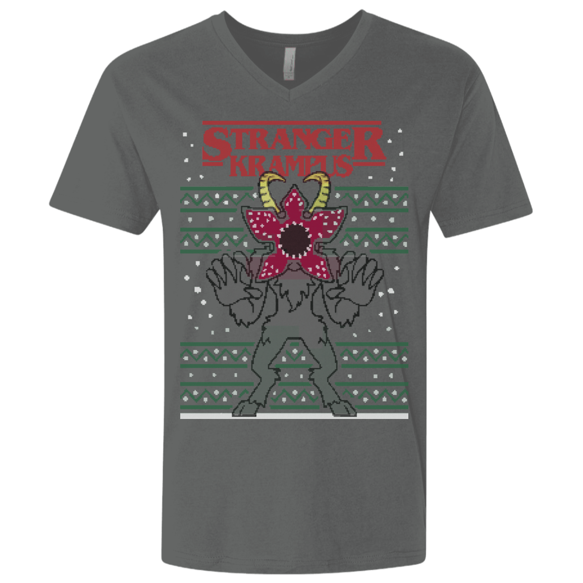 T-Shirts Heavy Metal / X-Small Stranger Krampus Men's Premium V-Neck