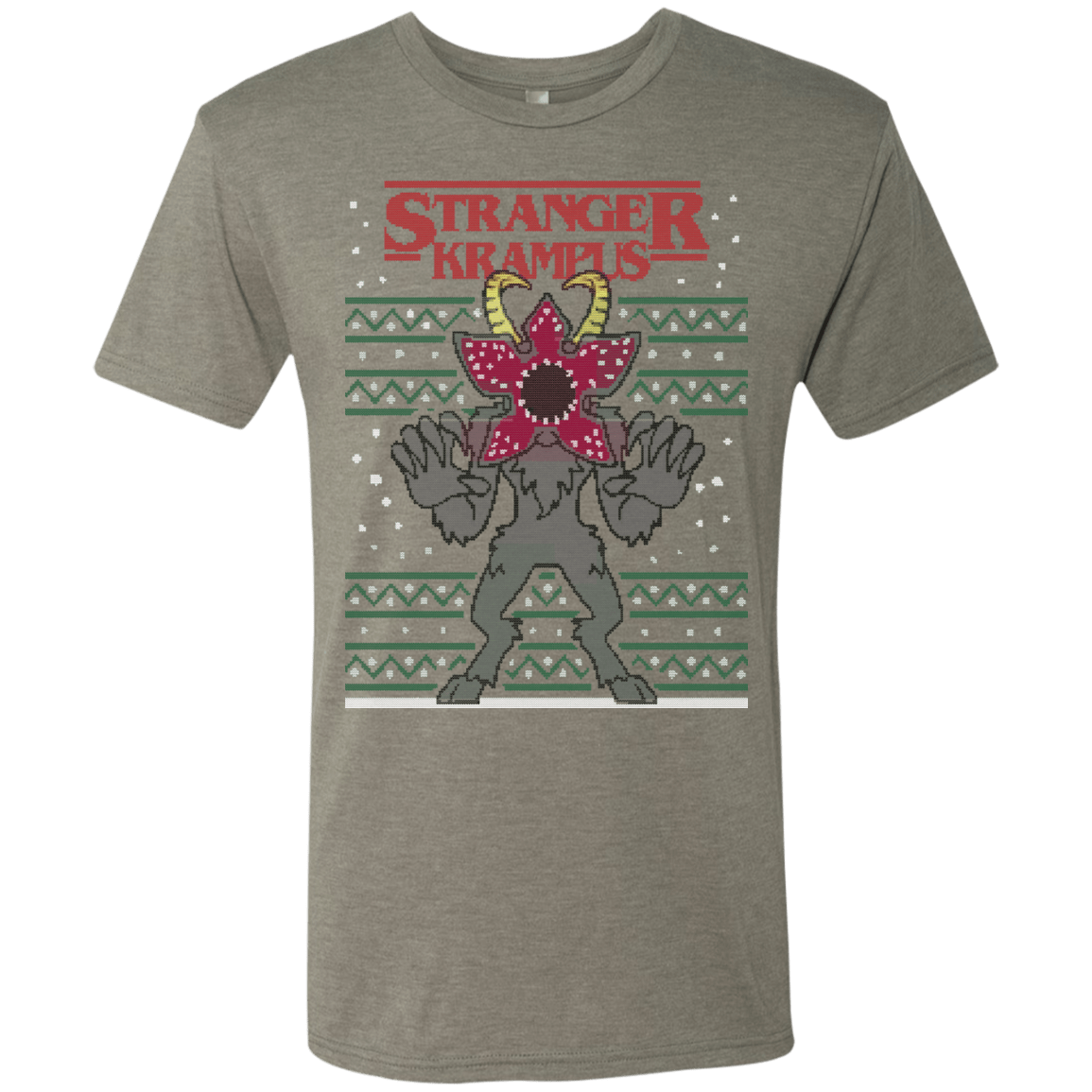 T-Shirts Venetian Grey / Small Stranger Krampus Men's Triblend T-Shirt