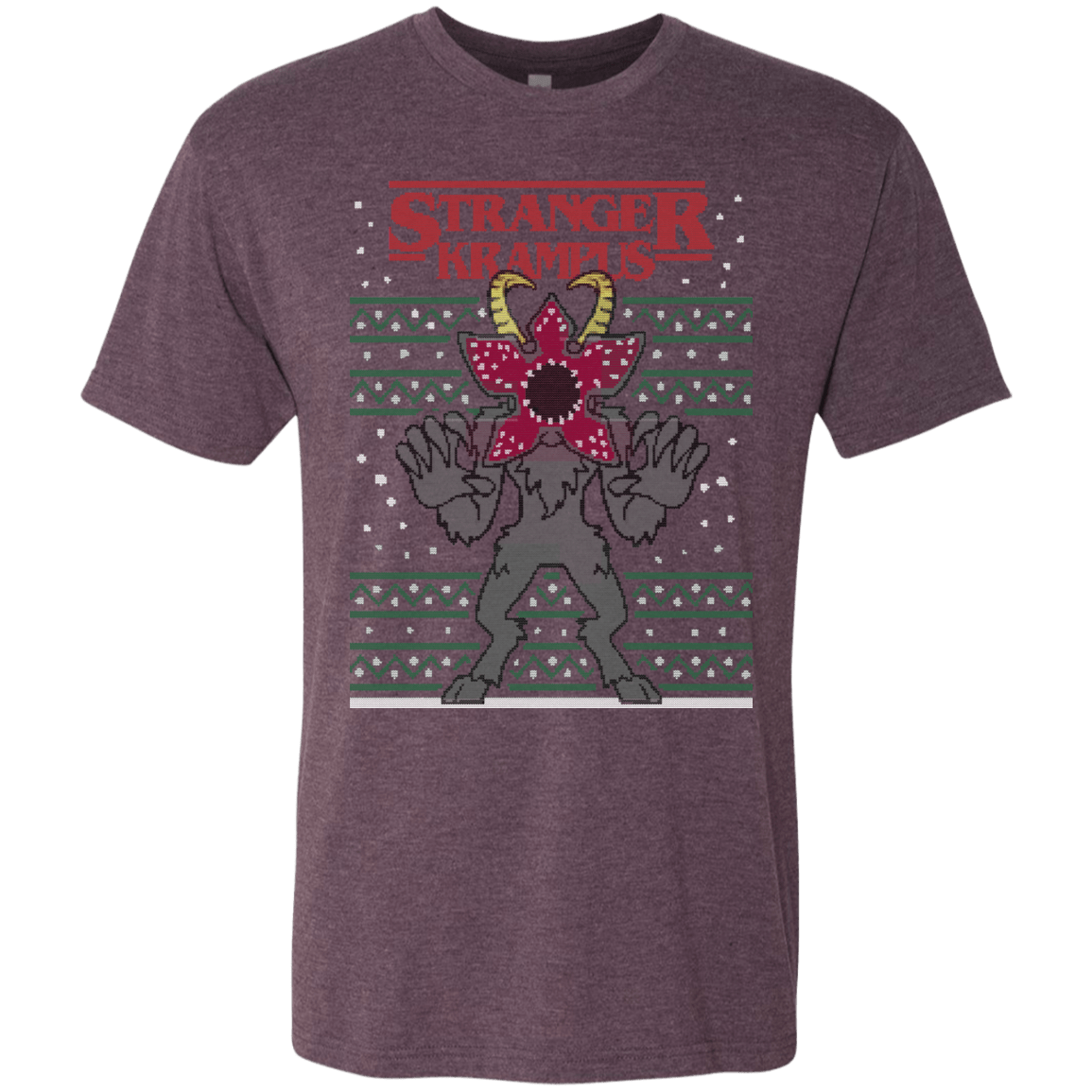 T-Shirts Vintage Purple / Small Stranger Krampus Men's Triblend T-Shirt