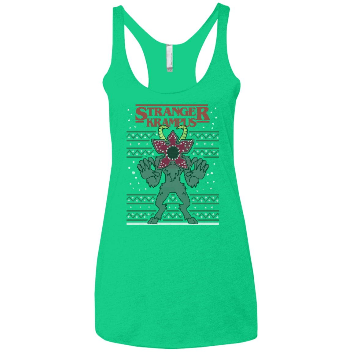 T-Shirts Envy / X-Small Stranger Krampus Women's Triblend Racerback Tank