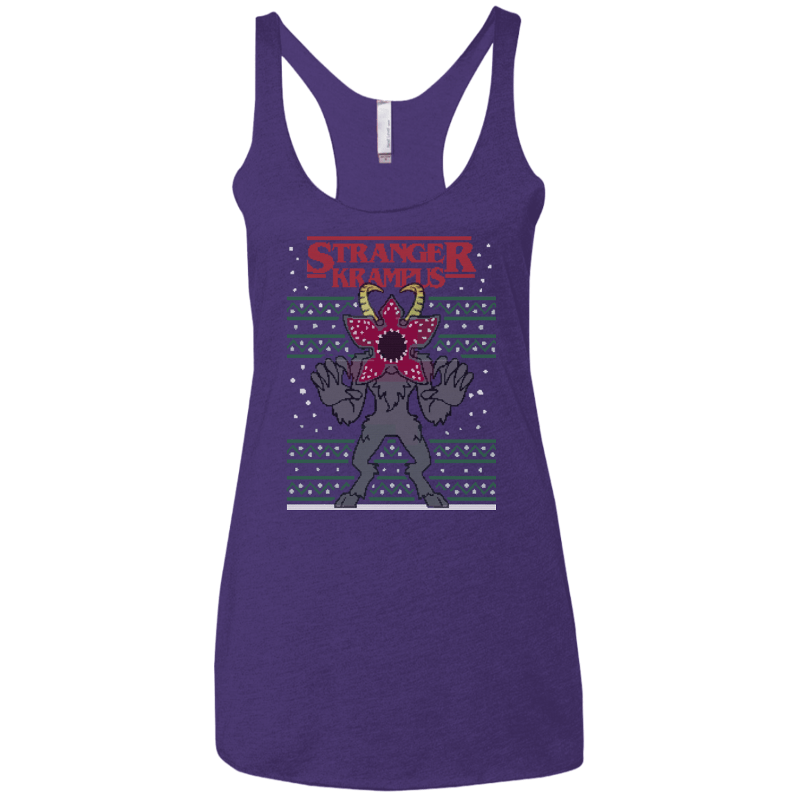 T-Shirts Purple / X-Small Stranger Krampus Women's Triblend Racerback Tank