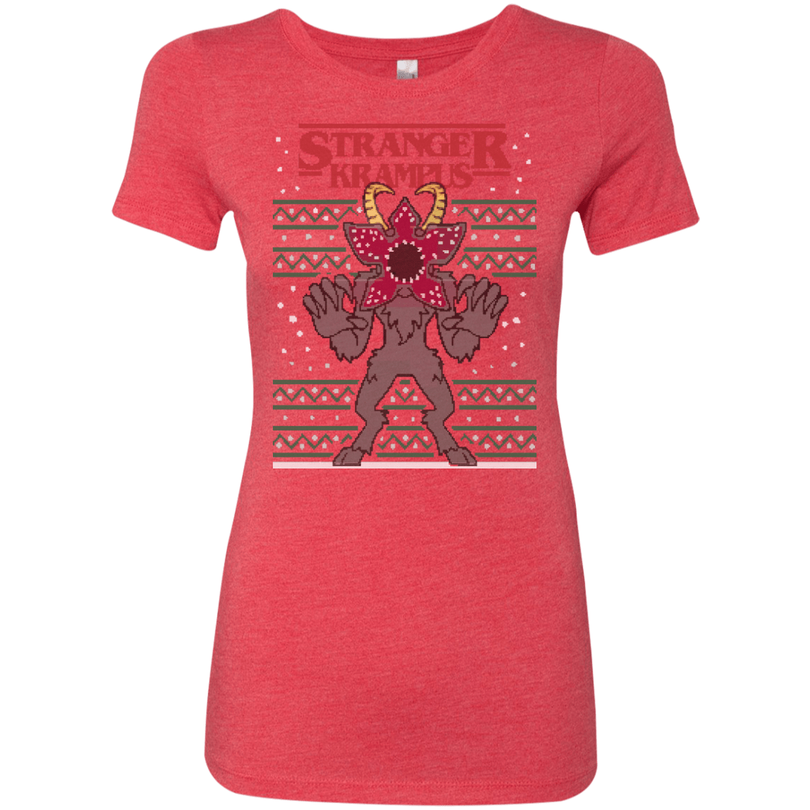 T-Shirts Vintage Red / Small Stranger Krampus Women's Triblend T-Shirt