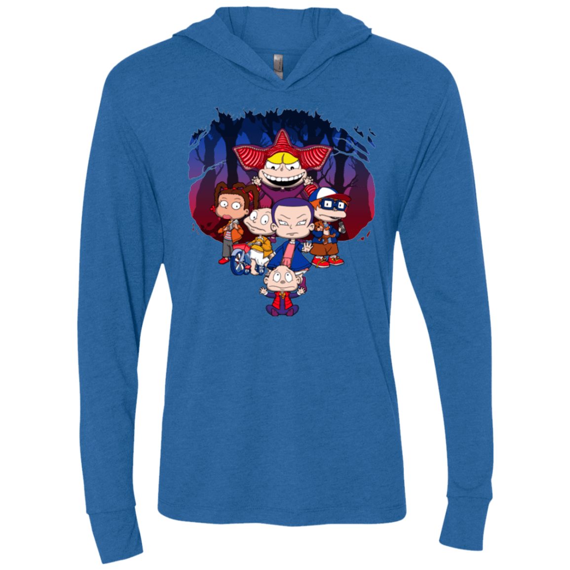 T-Shirts Vintage Royal / X-Small Stranger Rugs Triblend Long Sleeve Hoodie Tee